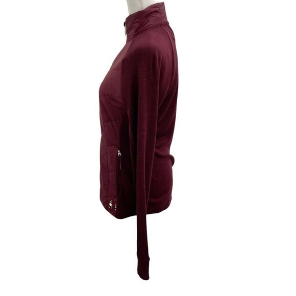 Smartwool Smartloft Merino Wool Quilted Jacket Burgundy Women's size Small - Picture 5 of 15